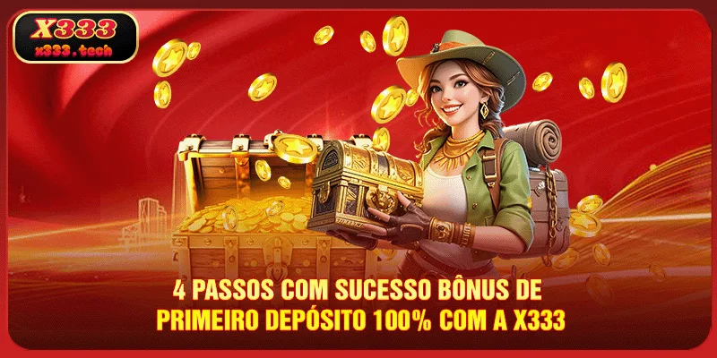 Bônus De Primeiro Depósito 100% X333 imperdíveis 2025 3 4 passos com sucesso Bônus de Primeiro Depósito 100% com a X333