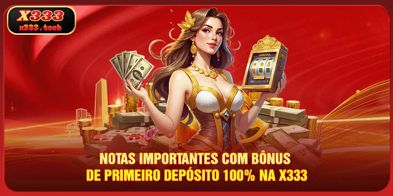 Bônus De Primeiro Depósito 100% X333 imperdíveis 2025 4 Notas importantes com Bônus de Primeiro Depósito 100% na X333